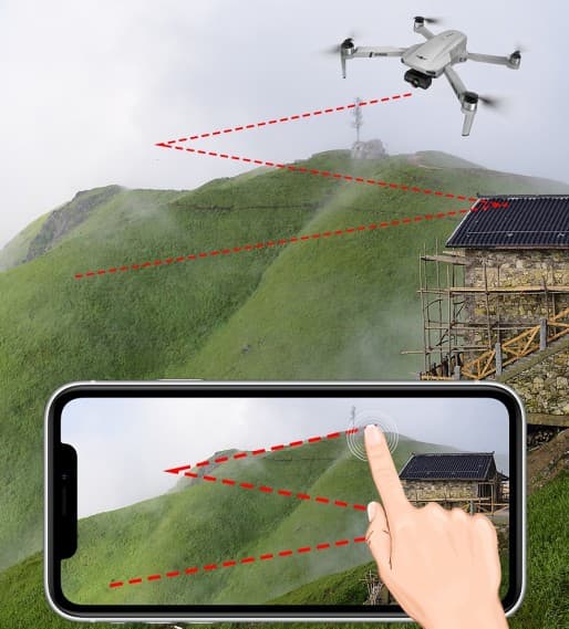 KF102 дрон для начинающих, с алиэкспресс 20 полет по точкам