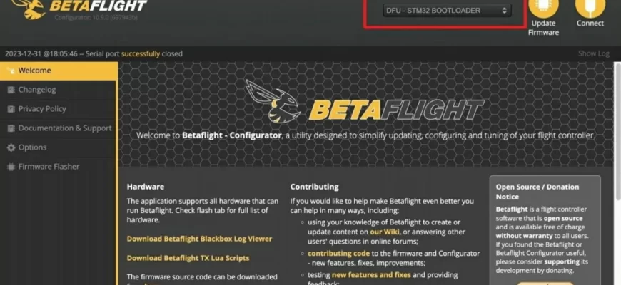 betaflight dfu mode