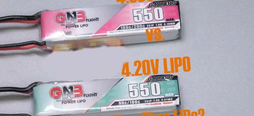 Особенности LiHV-аккумуляторов: Лучше ли они подходят для FPV-дронов, чем литий-полимерные батареи? 103 lihv vs lipo battery fpv